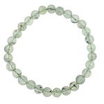 Bracelet Prehnite perle ronde 6mm  - CRISTAL SOURCES