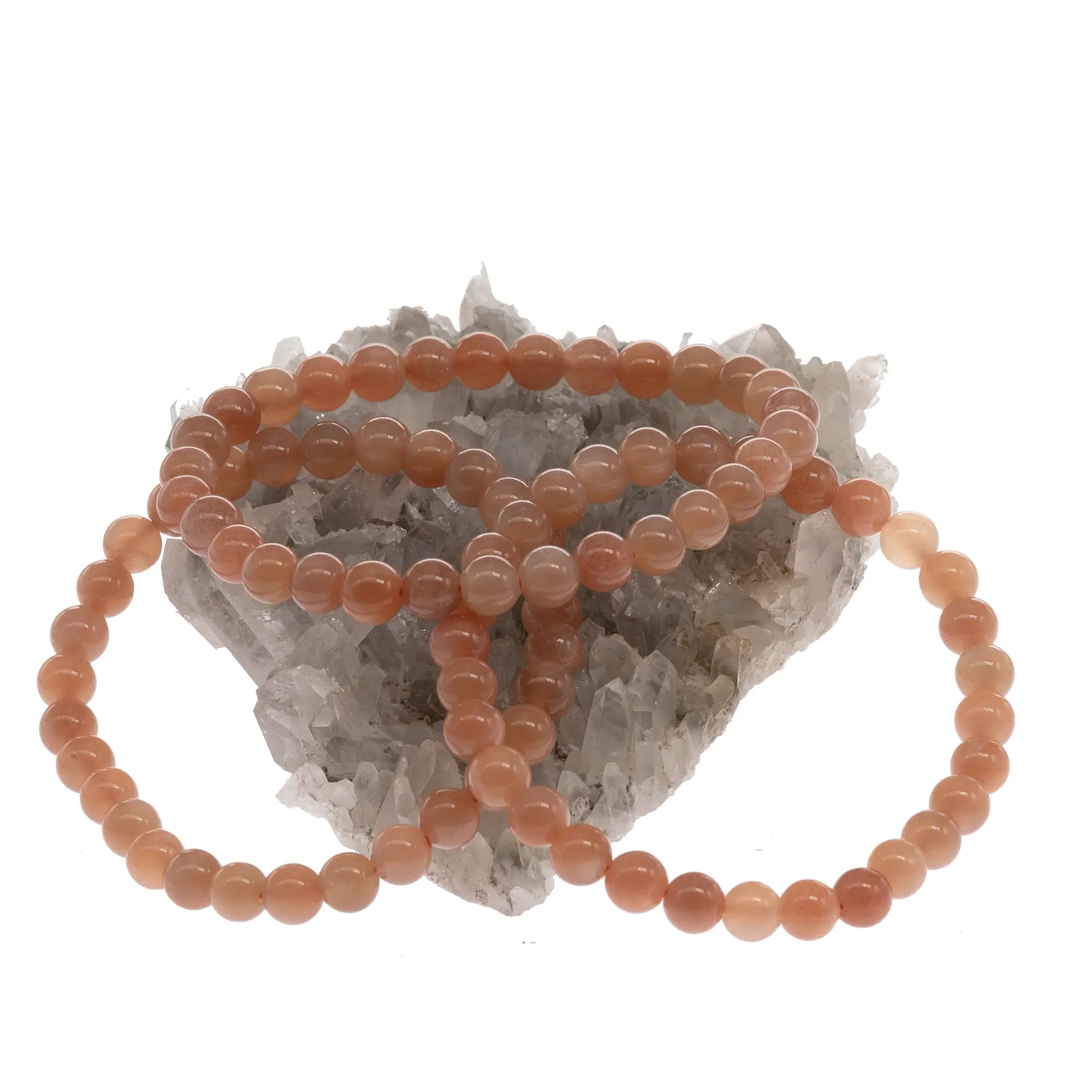 Bracelet Pierre de soleil perle ronde 6mm