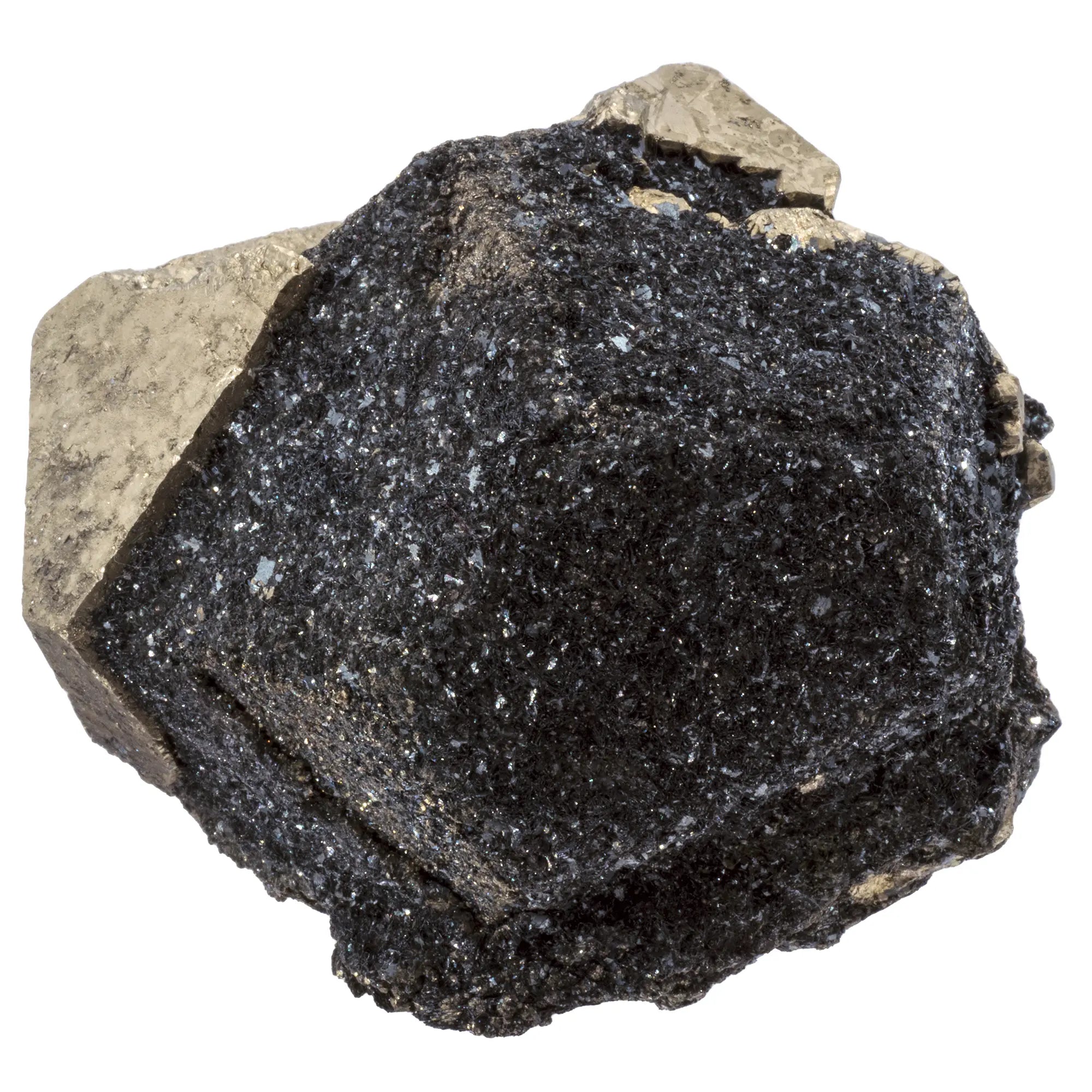 Pyrite avec hématite cristal - île d'Elbe, Italie - 530gr - CRISTAL SOURCES