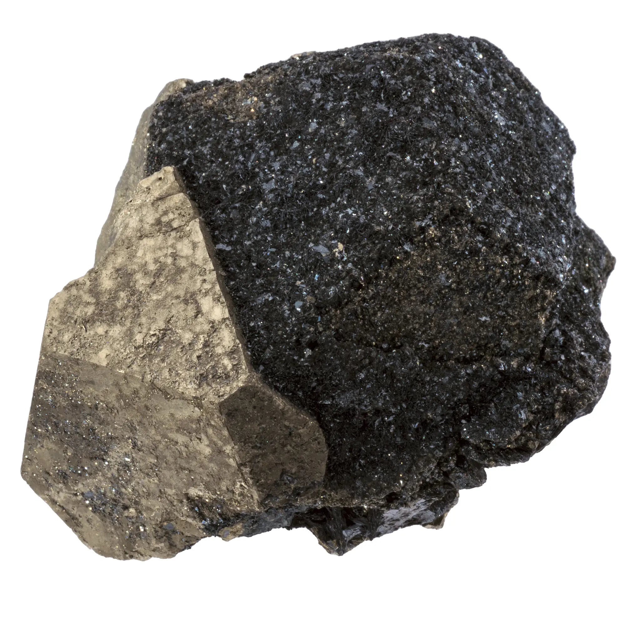 Pyrite avec hématite cristal - île d'Elbe, Italie - 530gr - CRISTAL SOURCES