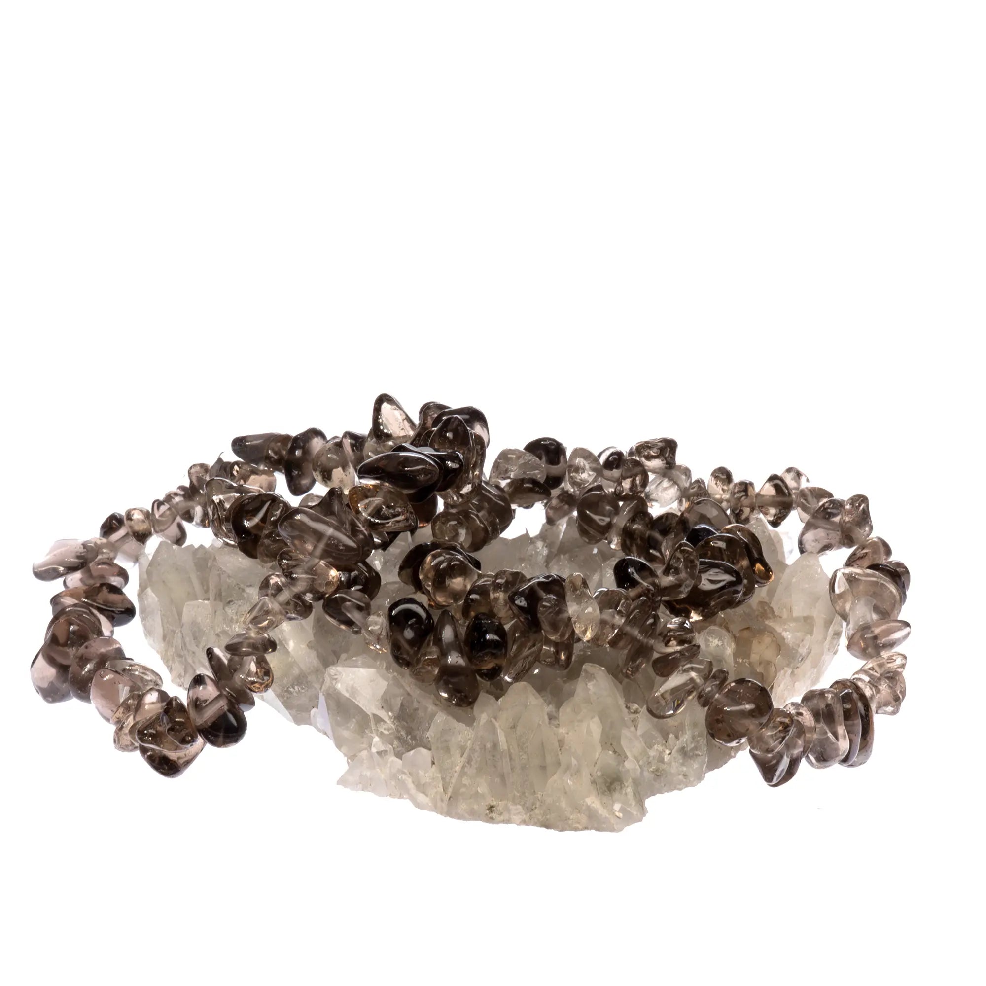 Bracelet Quartz fumé perle baroque
