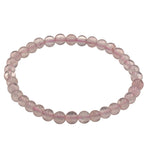 Bracelet enfant Quartz rose perle ronde 4-5mm  - CRISTAL SOURCES