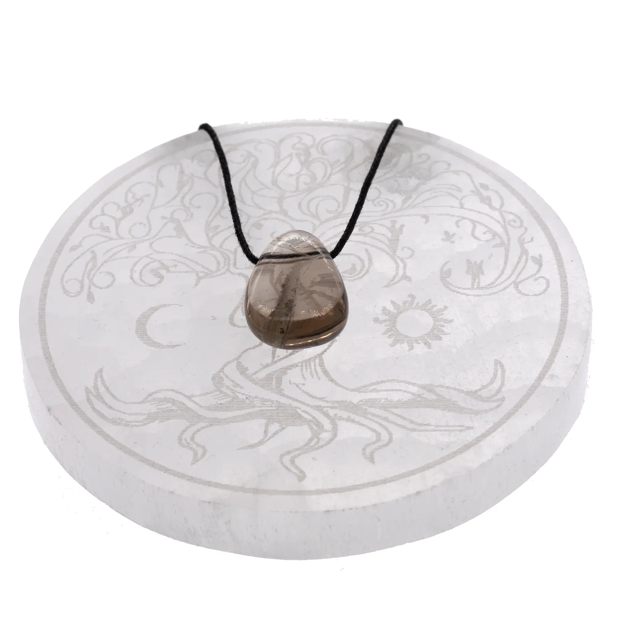 Pendentif Quartz fumé - pierre percée  