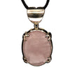 Pendentif Quartz Rose argent - pierre facettée - CRISTAL SOURCES