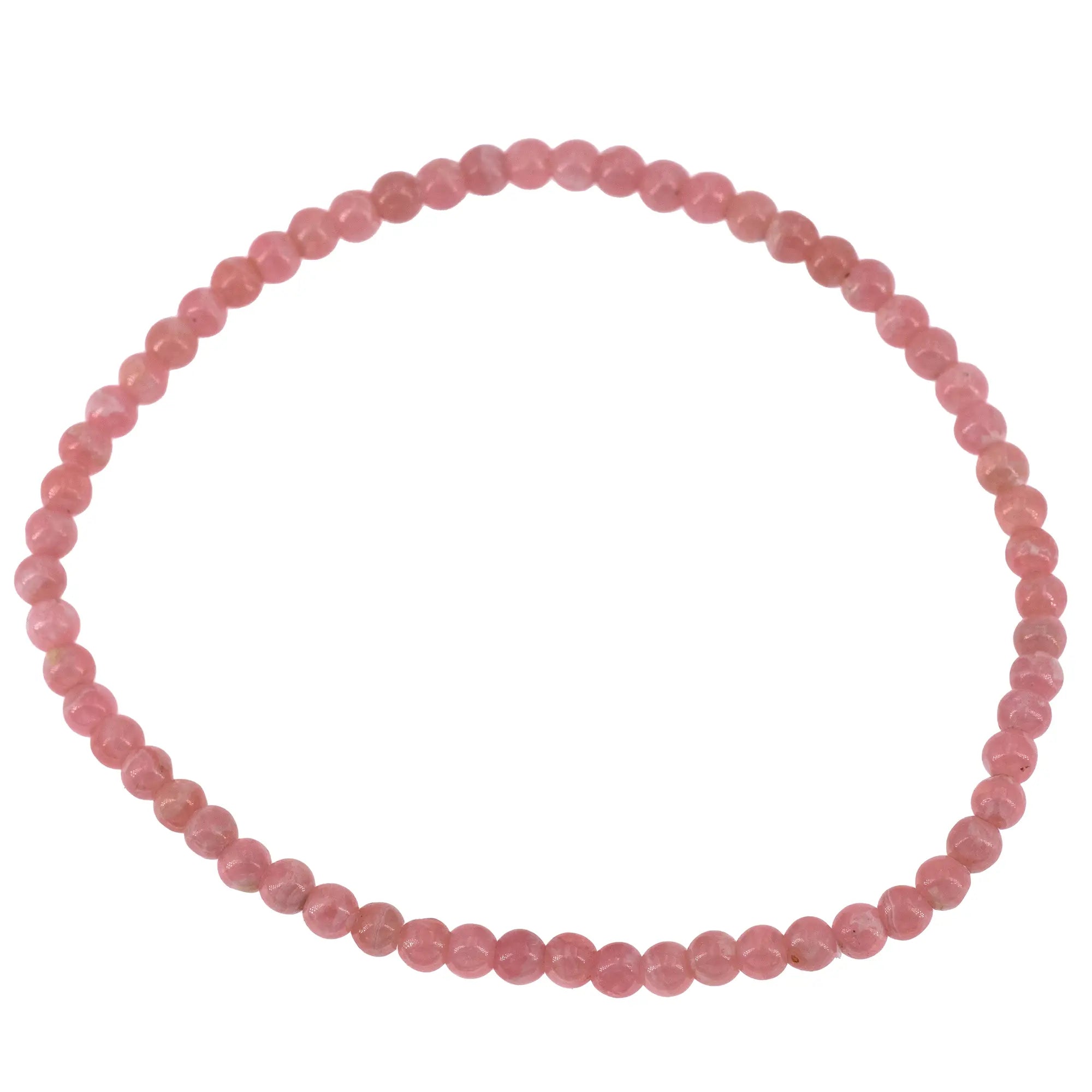 Bracelet Rhodochrosite perle ronde 3mm  - CRISTAL SOURCES