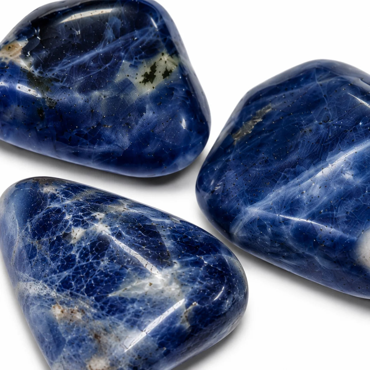 Sodalite roulée du Brésil, pour développer son intuition