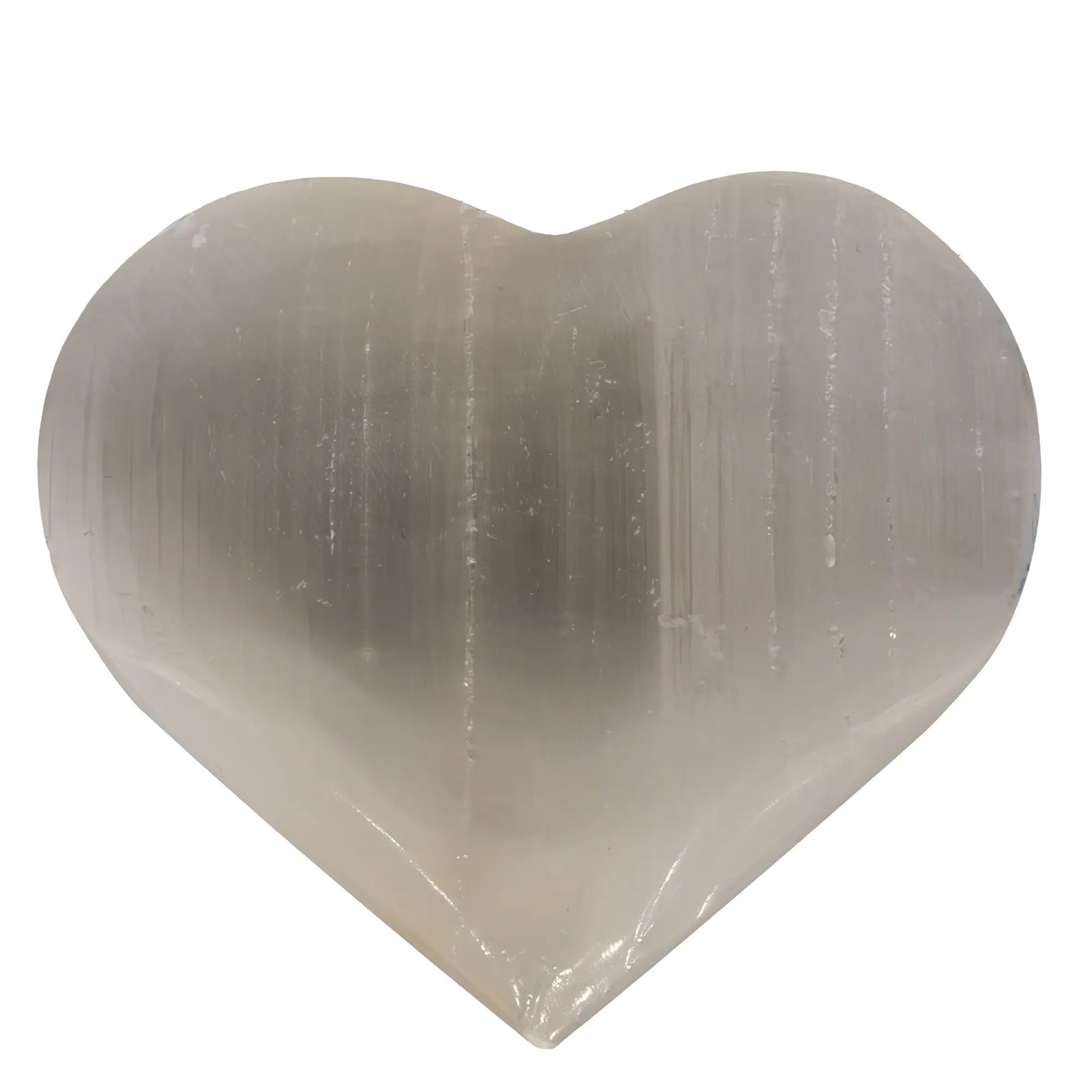 Gypse fibreux - Sélénite - coeur poli - 5 à 6 cm - Maroc - CRISTAL SOURCES