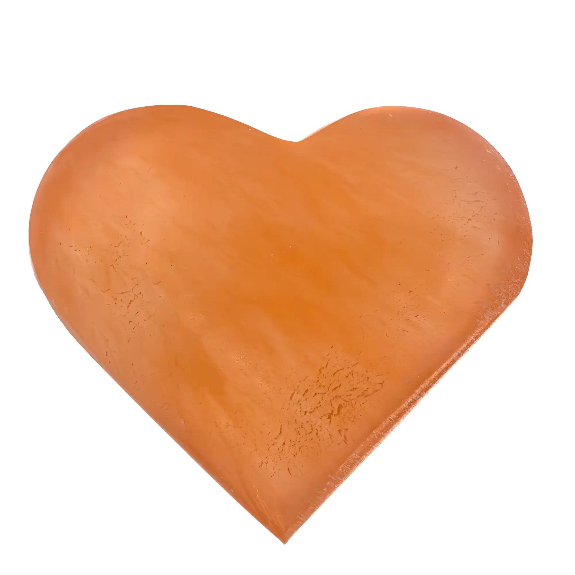 Gypse fibreux - Sélénite orange - coeur poli - 6 à 7 cm - Maroc - CRISTAL SOURCES