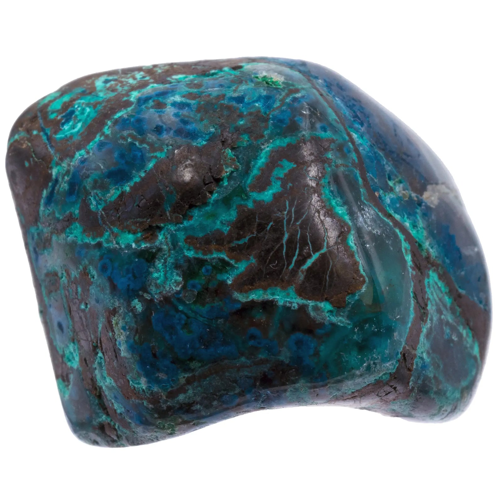 Pierre roulée - Shattuckite - Namibie - 2 à 3 cm - CRISTAL SOURCES