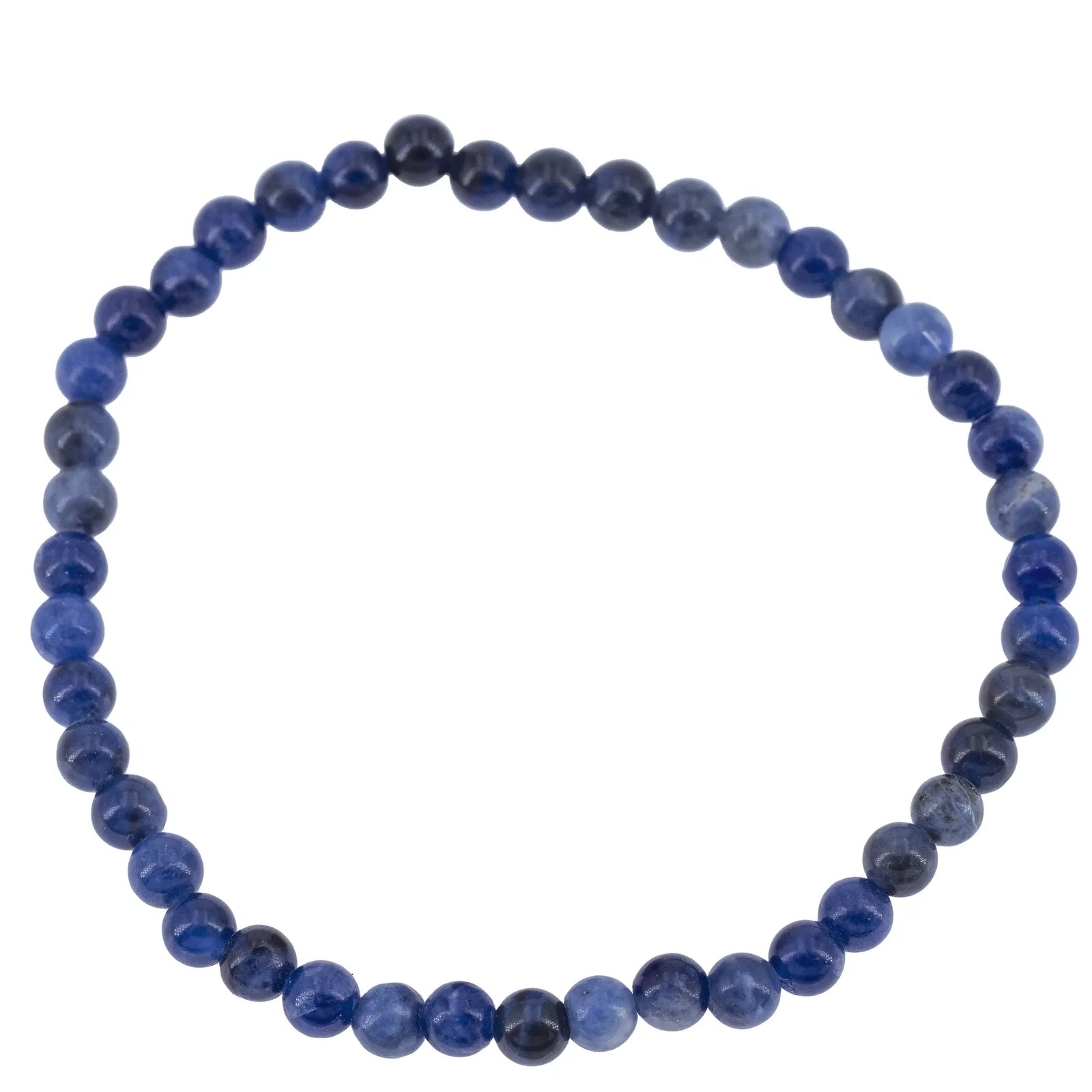 Bracelet Sodalite perle ronde 4mm  - CRISTAL SOURCES