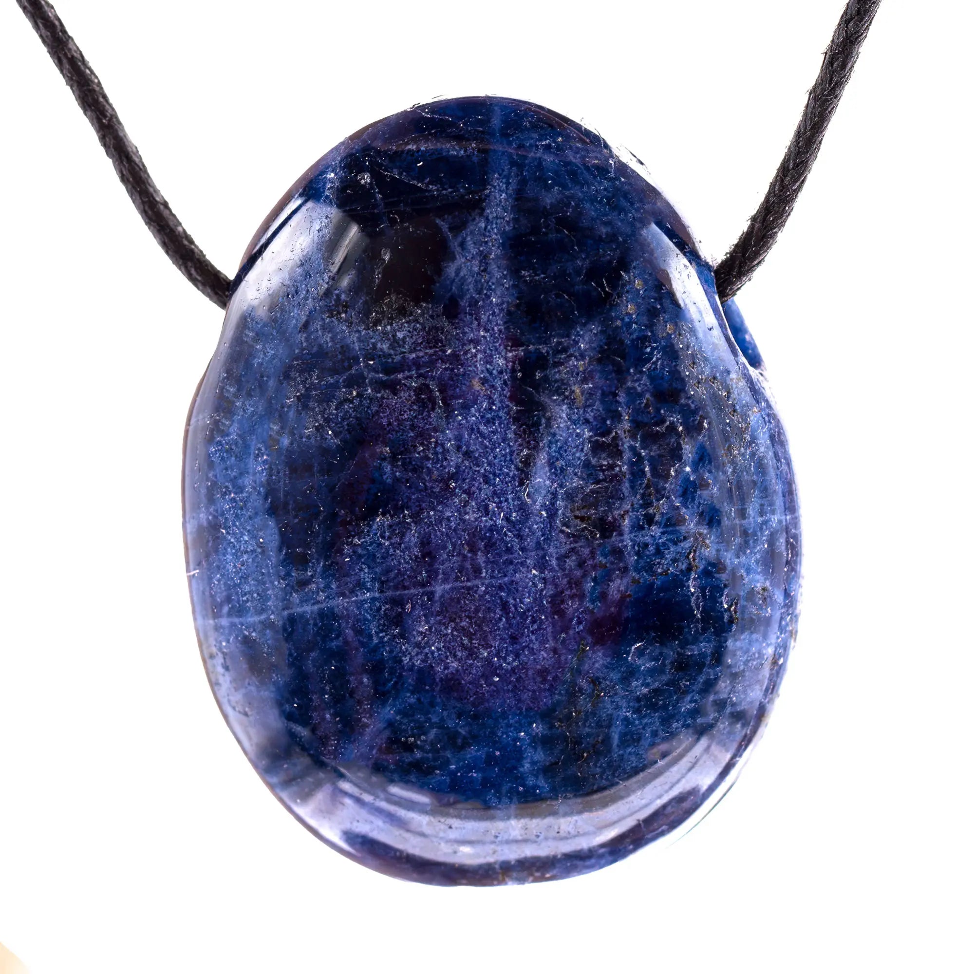 Pendentif Sodalite - pierre percée  - CRISTAL SOURCES