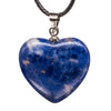 Pendentif Sodalite métal - coeur