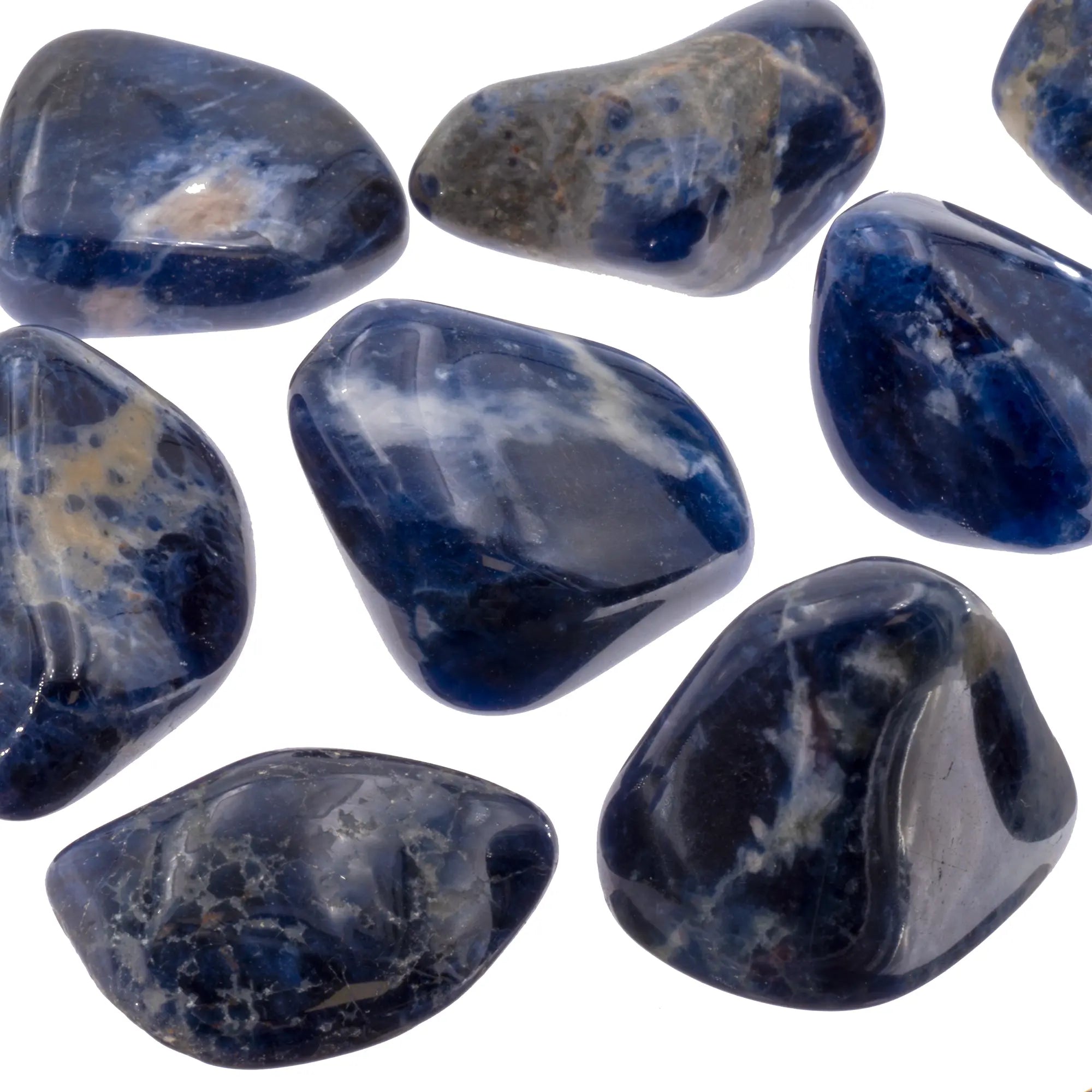 Pierre roulée - Sodalite - Brésil - 3 à 4 cm - CRISTAL SOURCES