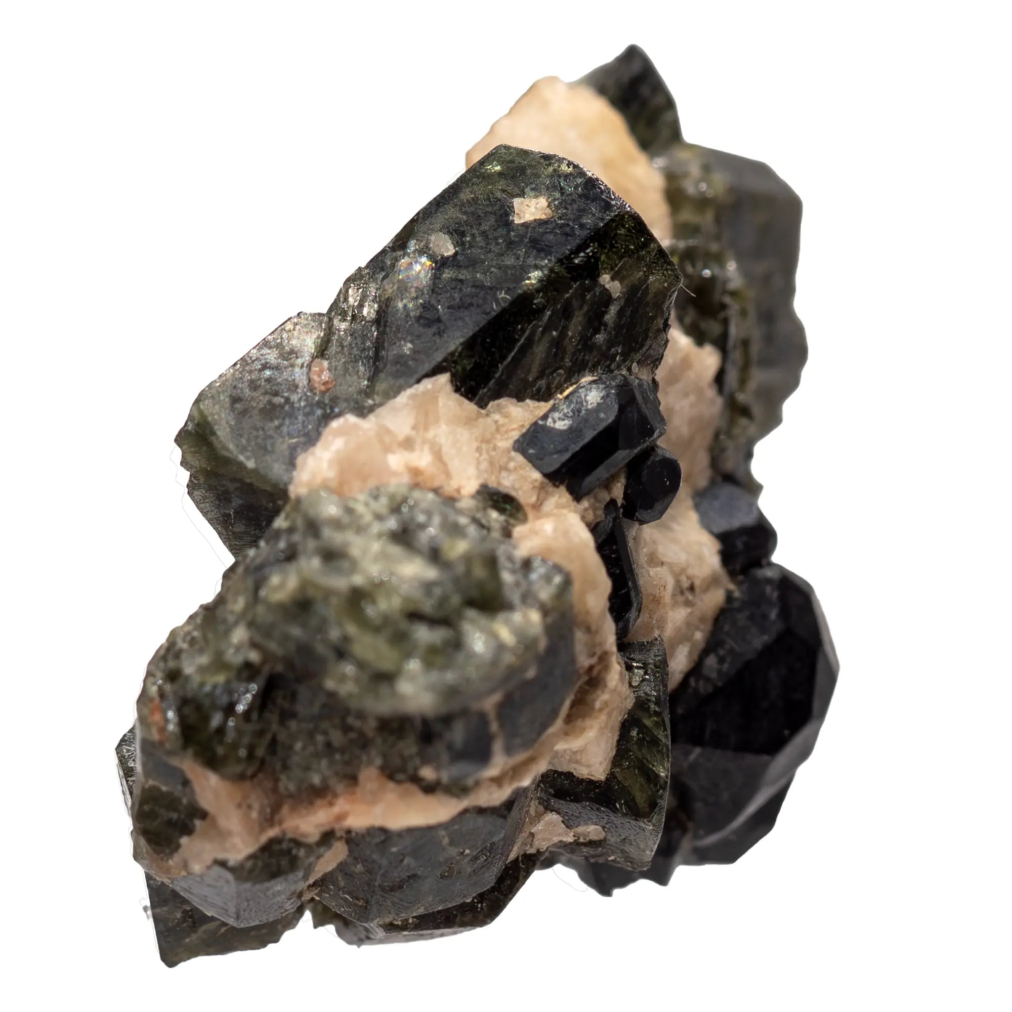 Spinelle noir - pierre brute avec cristaux - Russie - CRISTAL SOURCES