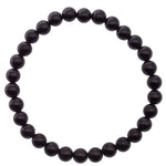 Bracelet en perle ronde 6mm de spinelle noir