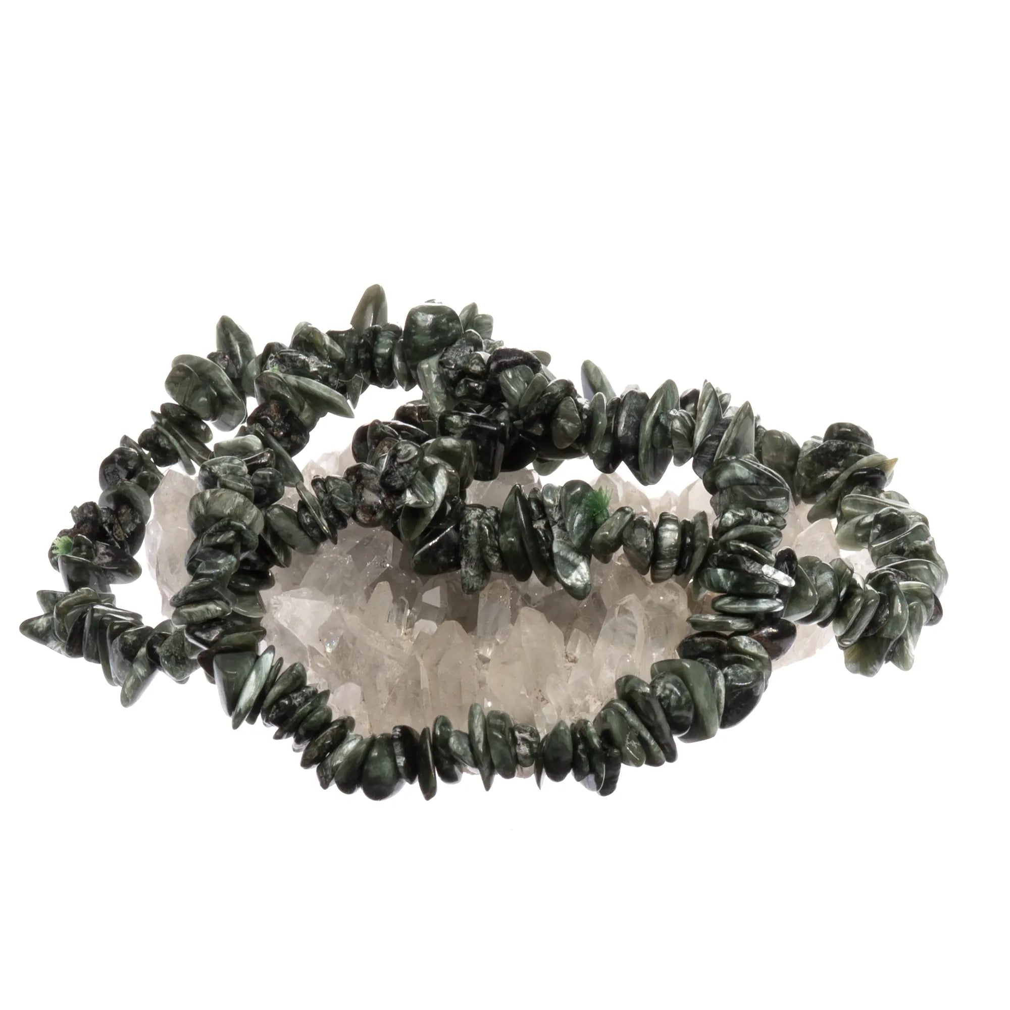 Bracelet Séraphinite perle baroque 
