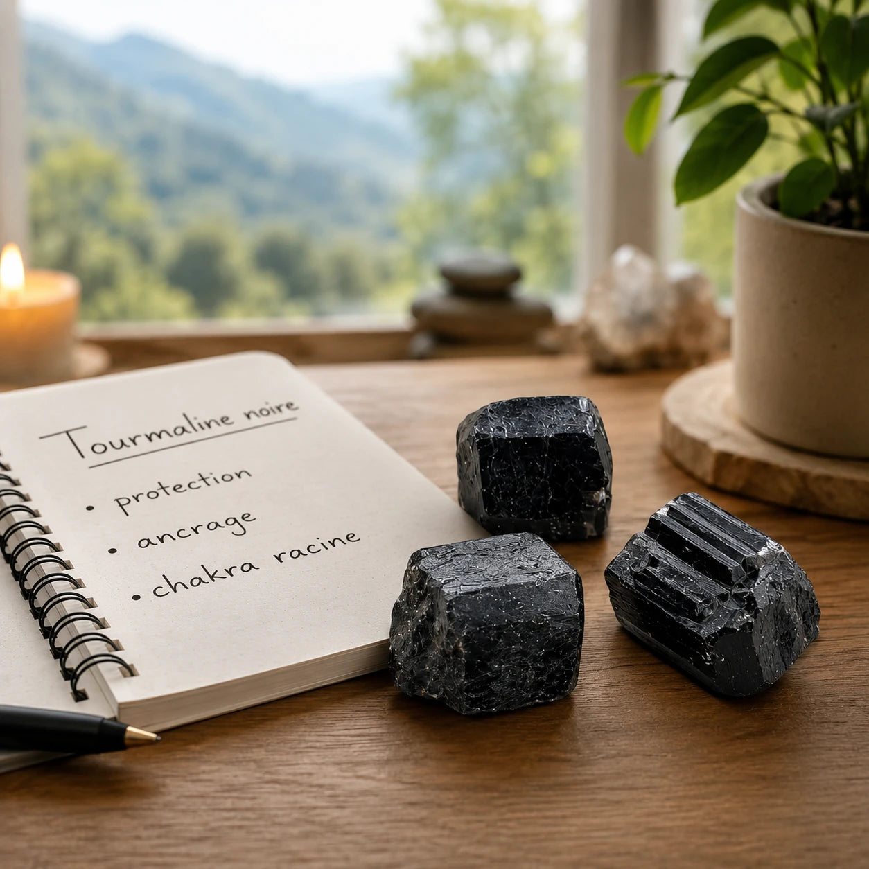 La tourmaline noire est une pierre de protection et d'ancrage