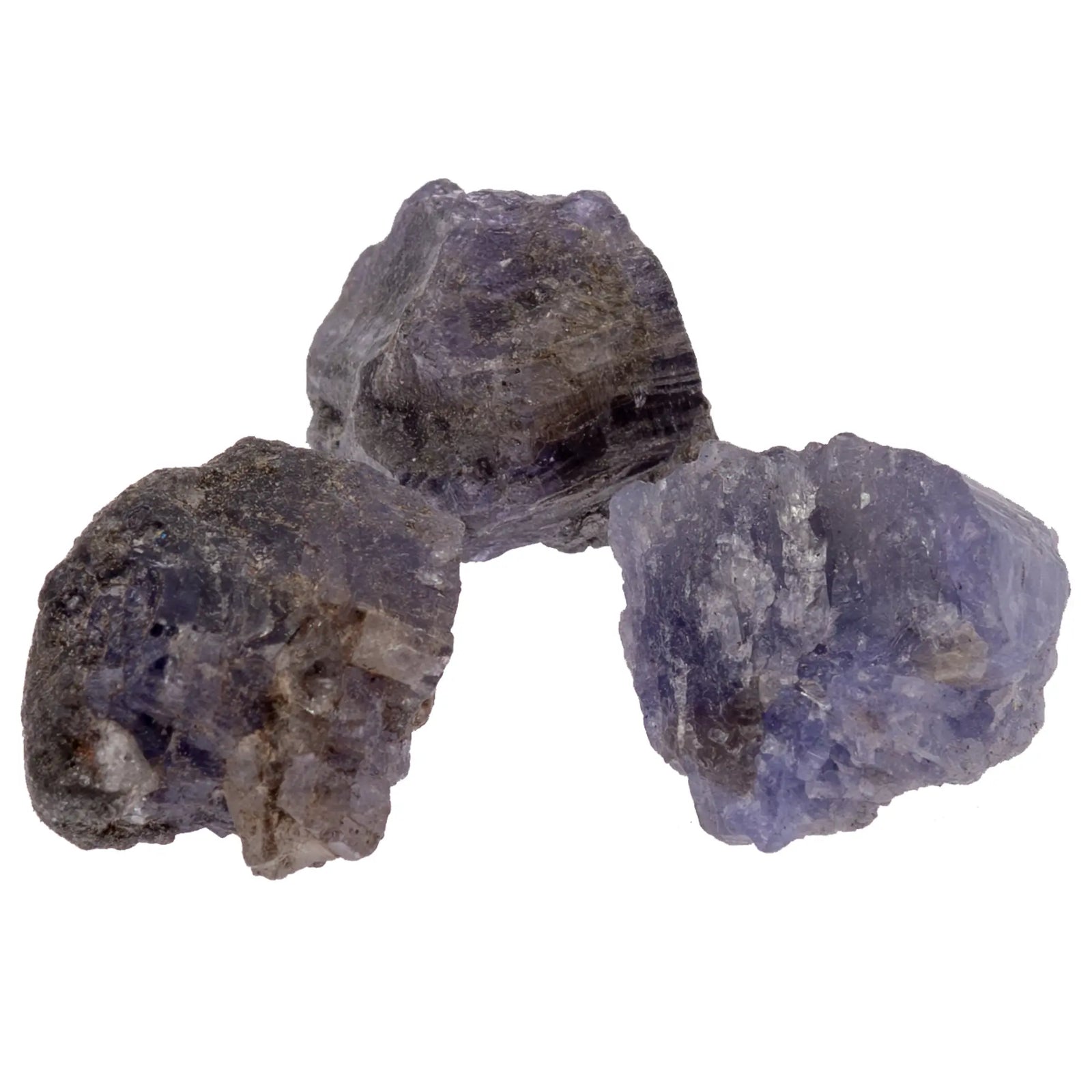 Tanzanite - pierre brute - chauffée - 1 à 1,5 cm