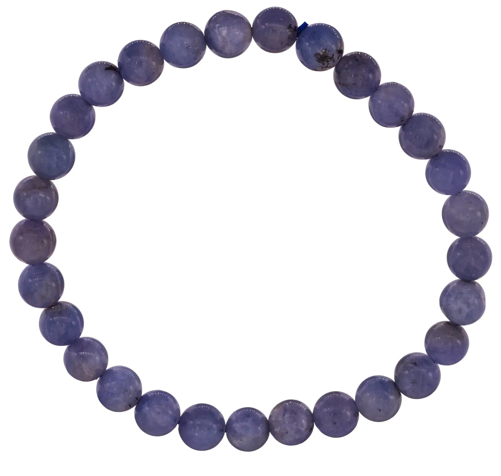 Bracelet Tanzanite perle ronde 6mm