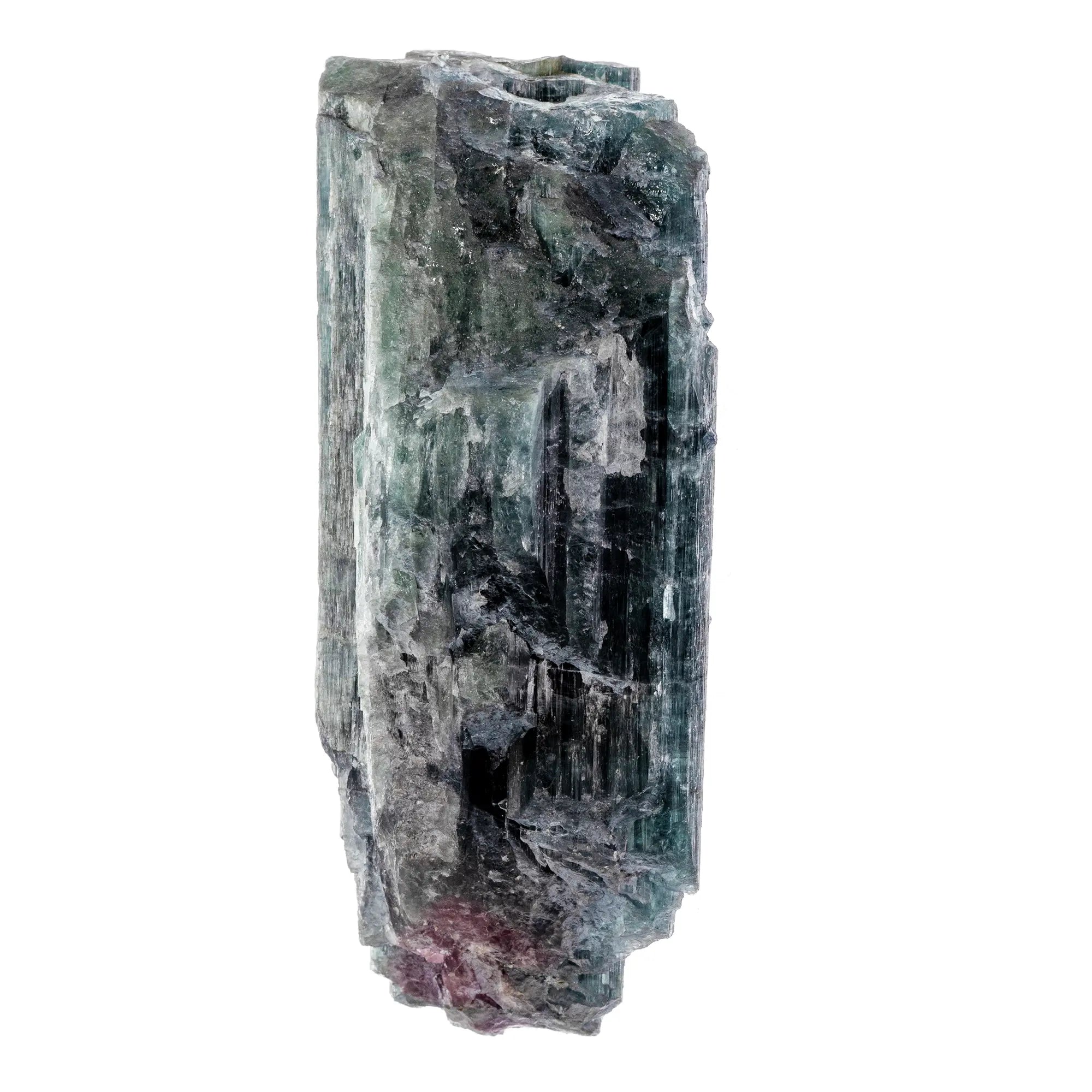 Tourmaline bleue et rose – grand cristal brut 237 g – Cruzeiro, Brésil