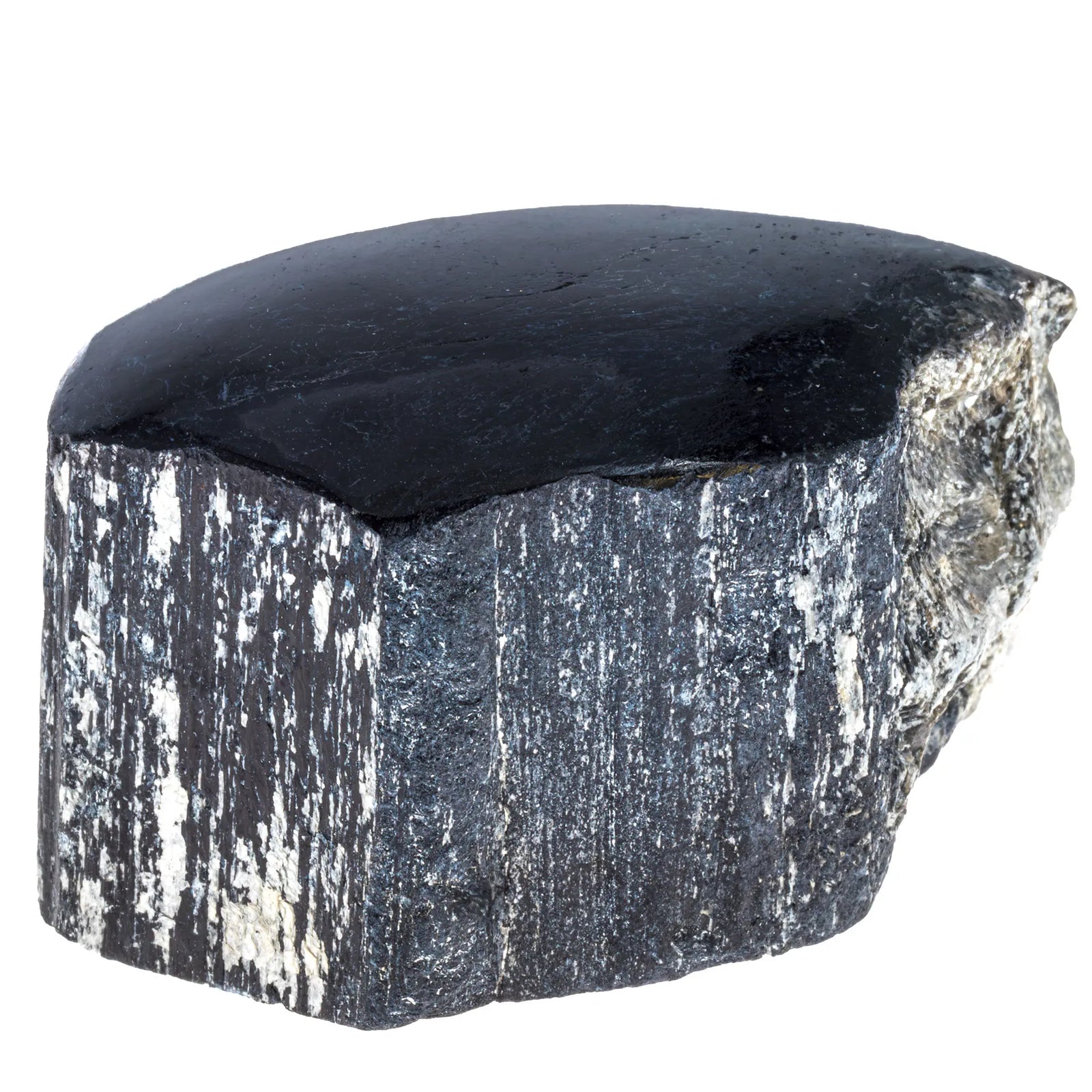 Tourmaline noire - pierre brute - 1 face polie - 3 à 4 cm - Inde - CRISTAL SOURCES