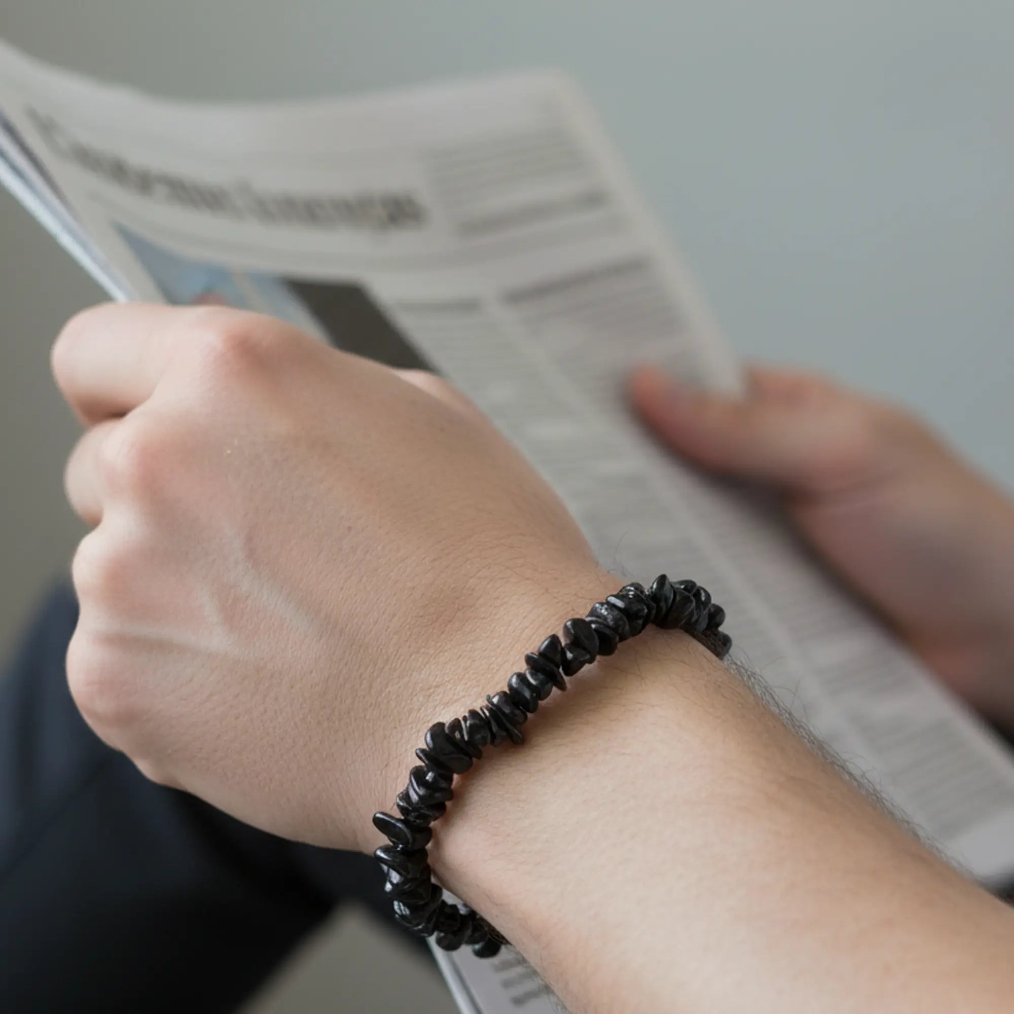 Bracelet Tourmaline noire perle baroque 