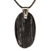 Pendentif Tourmaline noire brute sur argent - CRISTAL SOURCES