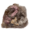 Tourmaline rose cristaux sur Quartz fumé biterminé - Brésil - 600gr