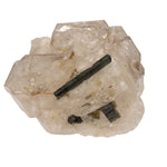 Cristaux Tourmaline verte sur quartz jacare - Brésil - CRISTAL SOURCES