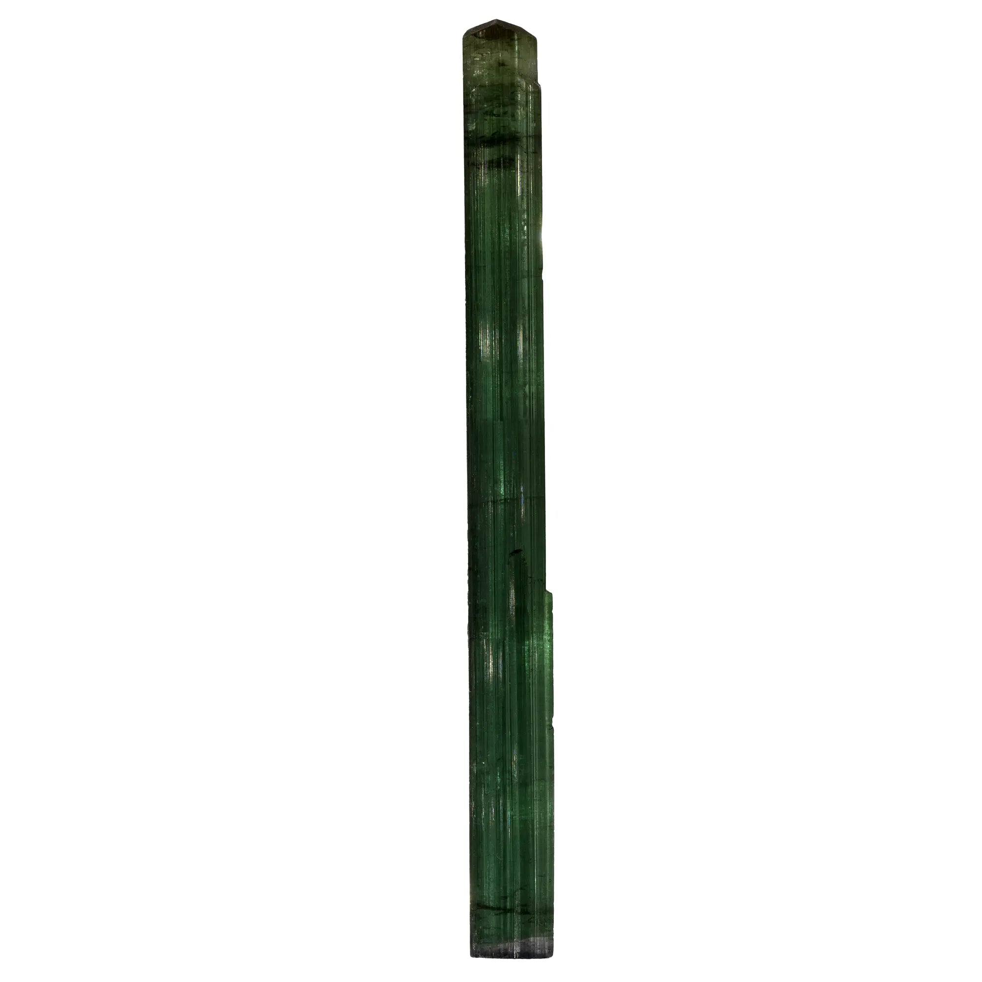Tourmaline verte cristal biterminé 6.5cm - Brésil - CRISTAL SOURCES