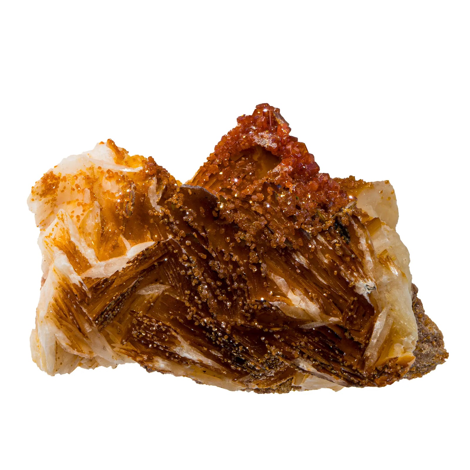 Vanadinite - Baryte - pierre brute - Maroc - 5 à 6 cm - CRISTAL SOURCES