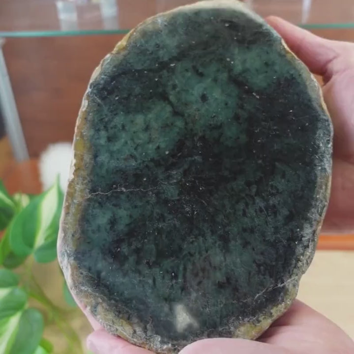Galet poli de Jade jadéite de Birmanie