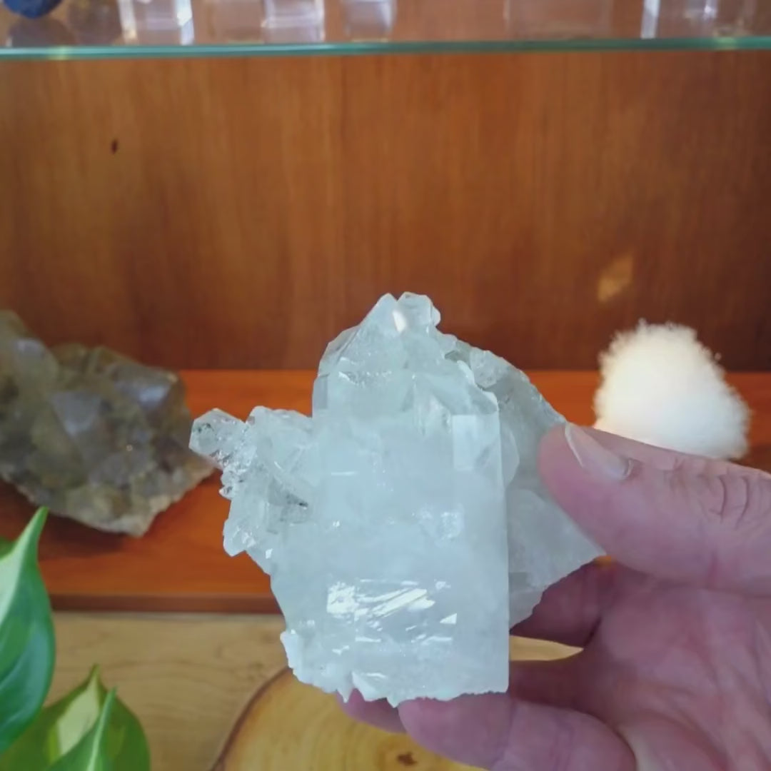 Quartz et stilbite du glacier de Miage, Mont Blanc, Italie